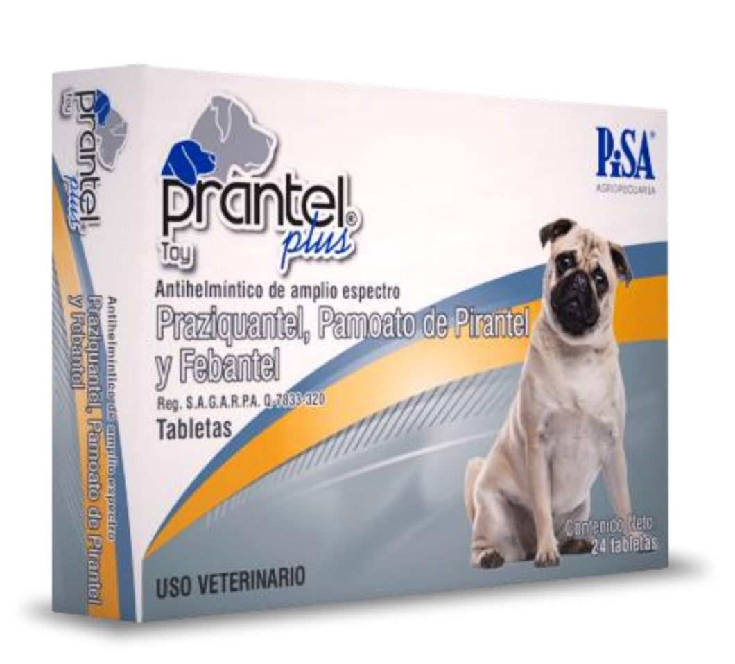 Pastilla Individual Prantel Plus Toy - Desparasitante para Perros de 5 kg